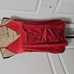 Nwt silky soft red tank top #159